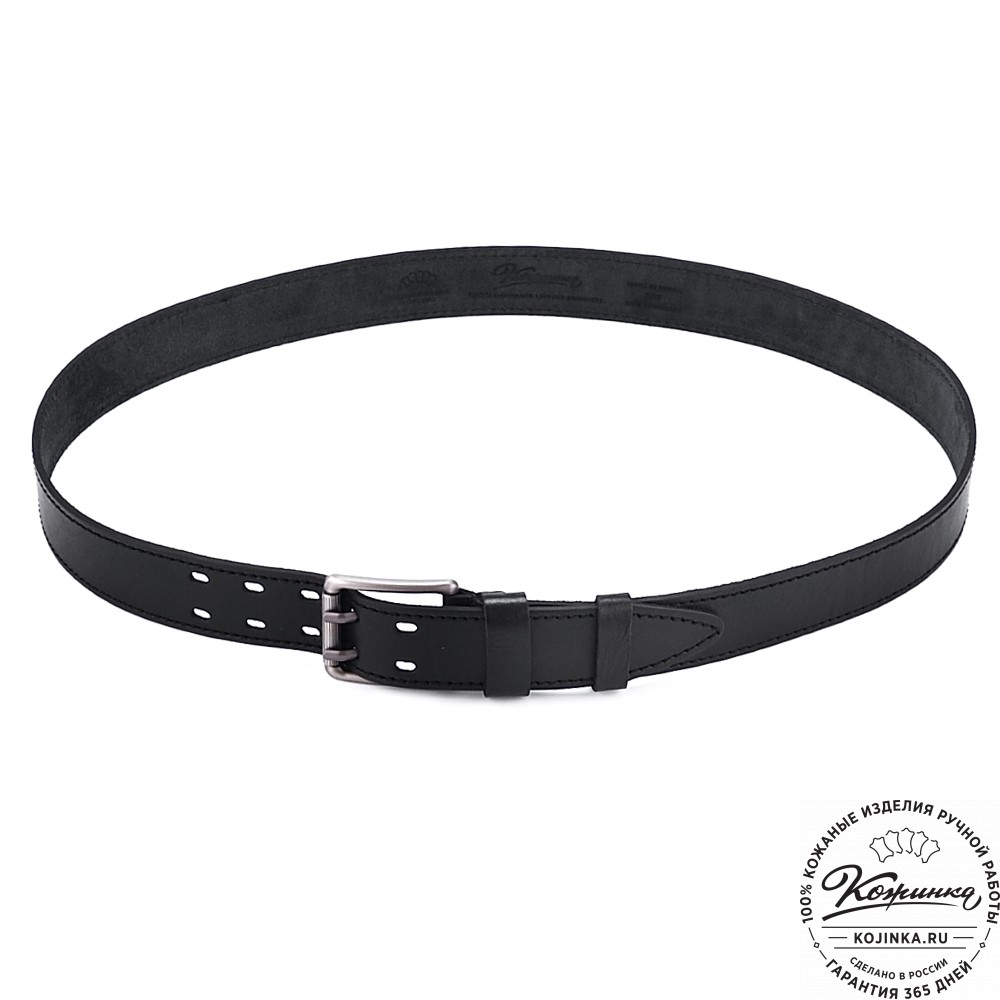 Кожаный ремень "Нельсон" (чёрный)